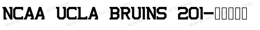NCAA UCLA Bruins 201字体转换